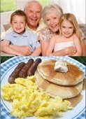 Grandparents and breakfast
